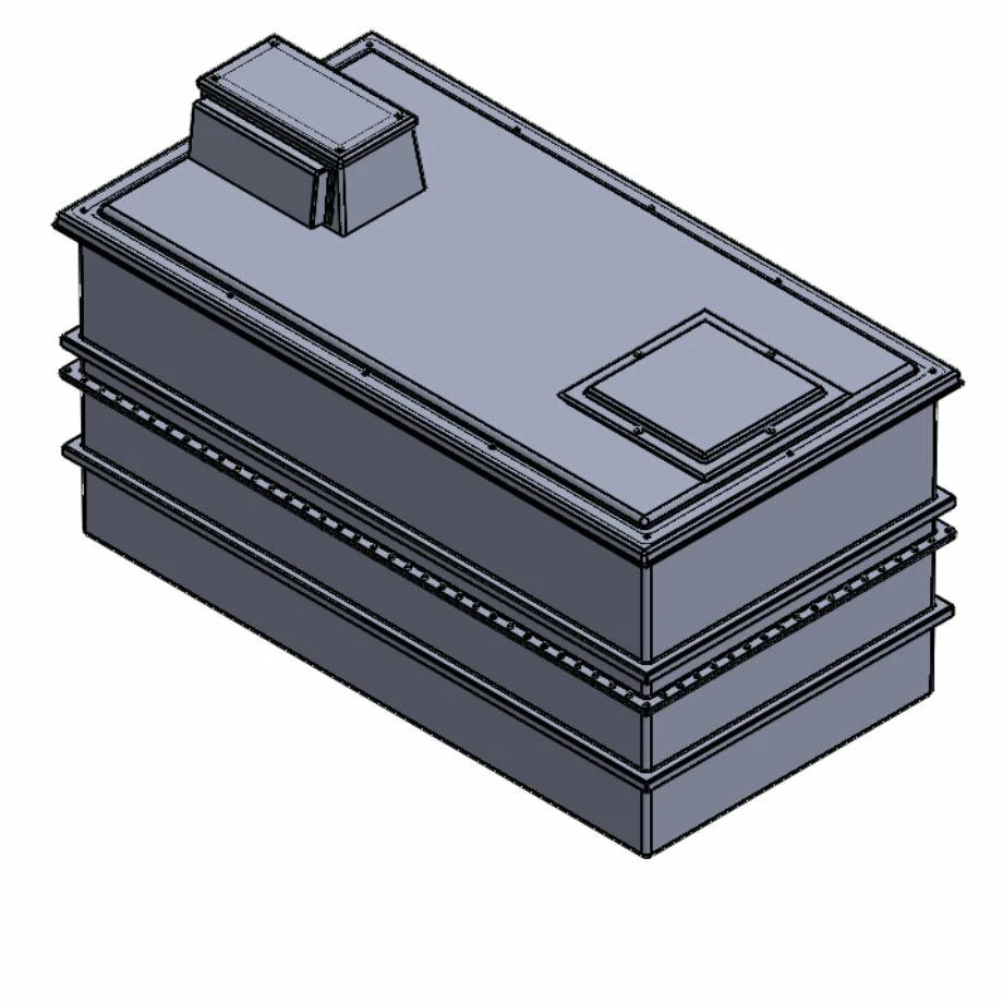 3636 Litre Type AB Air Gap GRP Water Tank - Two Piece Insulated, Cat 5 3 3636 Litre Type AB Air Gap GRP Water Tank - Two Piece Insulated, Cat 5
