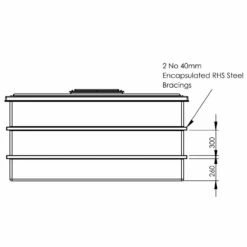 4000 Litre GRP Water Tank, Insulated -TANKS DIRECT Sales 4514 7742