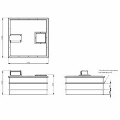 4000 Litre Type AB Air Gap GRP Water Tank, Insulated, Cat 5 -TANKS DIRECT Sales 4515 7753