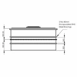 4000 Litre GRP Water Tank - Two Piece Insulated -TANKS DIRECT Sales 4517 7765