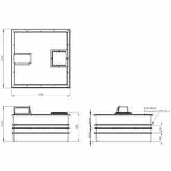 4000 Litre Type AB Air Gap GRP Water Tank - Two Piece Insulated, Cat 5 -TANKS DIRECT Sales 4518 7767