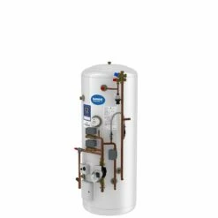 Kingspan Range Tribune HE 210 Litres Unvented Vertical Pre-Plumbed Indirect Hot Water Cylinder