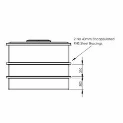4500 Litres GRP Water Tank, Insulated -TANKS DIRECT Sales 4523 7785