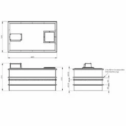 4500 Litre Type AB Air Gap GRP Water Tank - Two Piece Insulated, Cat 5 -TANKS DIRECT Sales 4527 7814