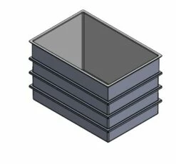 2726 Litre Open Top GRP Water Tank