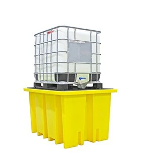Stackable IBC Bund Spill Pallet (With 2 Removable Grids) 3 Stackable IBC Bund Spill Pallet (With 2 Removable Grids)