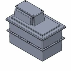 454 Litre Type AB Air Gap GRP Water Tank - Two Piece Insulated, Cat 5