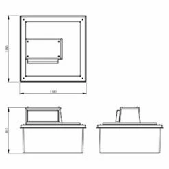 500 Litre Type AB Air Gap GRP Water Tank, Insulated, Cat 5 -TANKS DIRECT Sales 4553 7892