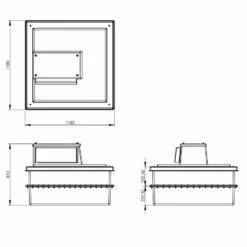 500 Litre Type AB Air Gap GRP Water Tank - Two Piece Insulated, Cat 5 -TANKS DIRECT Sales 4556 7912