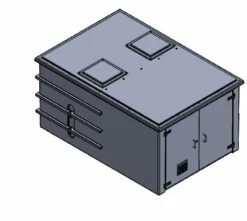 4500 Litre GRP Pump Enclosure With Built In Tank, AG Air Gap 9000.4500