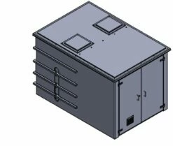 6000 Litre GRP Pump Enclosure With Built In Tank, AG Air Gap 12000-6000