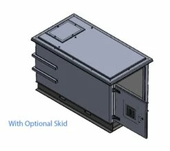 500 Litre GRP Pump Enclosure With Built In Tank And 80L/min Single Pump -TANKS DIRECT Sales 45693 21562