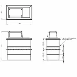 500 Litre GRP Water Tank, Type AB Air Gap - Two Piece Insulated, Cat 5 -TANKS DIRECT Sales 4575 7998