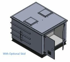 4500 Litre GRP Pump Enclosure With Built In Tank And 80L/min Single Pump 7500-4500 -TANKS DIRECT Sales 45765 21766