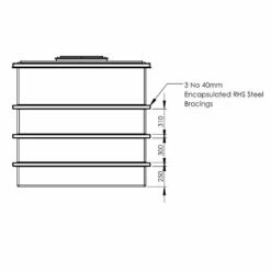 5625 Litre GRP Water Tank, Insulated -TANKS DIRECT Sales 4587 8013