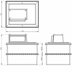 570 Litres Type AB Air Gap GRP Water Tank - Two Piece Insulated, Cat 5 -TANKS DIRECT Sales 4594 8050