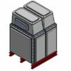 1520 Litre GRP Sectional Water Tank, Totally Internally Flanged, Divided, AB Airgap