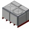 4079 Litre GRP Sectional Water Tank, 2x1.5x1 Totally Internally Flanged (TIF) -TANKS DIRECT Sales 46040 22232