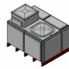 4079 Litre GRP Sectional Water Tank, 2x1.5x1 Totally Internally Flanged, AB Airgap (TIF) -TANKS DIRECT Sales 46043 22235