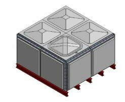 5315 Litre GRP Sectional Water Tank, Totally Internally Flanged (TIF)