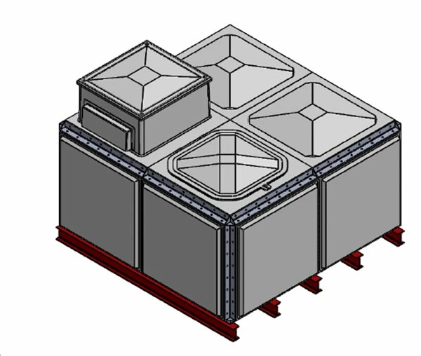 5315 Litre GRP Sectional Water Tank, Totally Internally Flanged, AB Airgap (TIF) 3 5315 Litre GRP Sectional Water Tank, Totally Internally Flanged, AB Airgap (TIF)