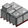 6552 Litre GRP Sectional Water Tank, Totally Internally Flanged, AB Airgap (IFB) -TANKS DIRECT Sales 46078 22279