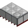7788 Litre GRP Sectional Water Tank, Totally Internally Flanged (TIF) -TANKS DIRECT Sales 46088 22298