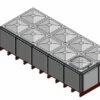 12733 Litre GRP Sectional Water Tank, Totally Internally Flanged (TIF)