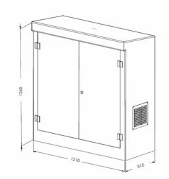GRP Kiosk - Double Door 9 GRP Kiosk - Double Door -TANKS DIRECT Sales 46145 22389