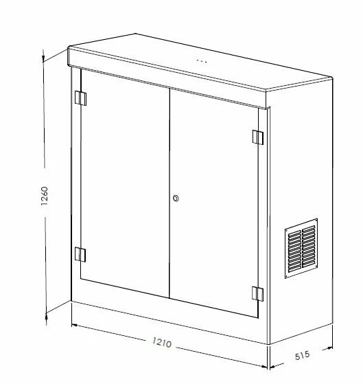 GRP Kiosk - Double Door 6 GRP Kiosk - Double Door - Image 4