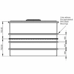 6001 Litre GRP Water Tank - Two Piece Insulated -TANKS DIRECT Sales 4614 8143