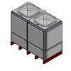 4079 Litre GRP Sectional Water Tank, Totally Internally Flanged (TIF) Divided