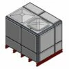 5853 Litre GRP Sectional Water Tank, Totally Internally Flanged (TIF) -TANKS DIRECT Sales 46157 22414
