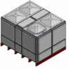 9400 Litre GRP Sectional Water Tank, Totally Internally Flanged (TIF)