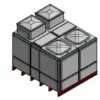 9400 Litre GRP Sectional Water Tank, 2.5x2x1.5 Totally Internally Flanged, Divided, AB Airgap -TANKS DIRECT Sales 46169 22438