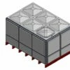 11174 Litre GRP Sectional Water Tank, Totally Internally Flanged (TIF)