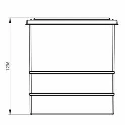 600 Litre GRP Water Tank, Insulated -TANKS DIRECT Sales 4620 8163