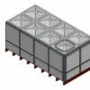 14722 Litre GRP Sectional Water Tank, Totally Internally Flanged (TIF)