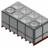 14722 Litre GRP Sectional Water Tank, Totally Internally Flanged (TIF) Divided -TANKS DIRECT Sales 46219 22499