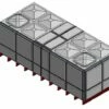 18269 Litre GRP Sectional Water Tank, Totally Internally Flanged (TIF) Divided -TANKS DIRECT Sales 46235 22508