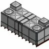 18269 Litre GRP Sectional Water Tank, Totally Internally Flanged, Divided, AB Airgap -TANKS DIRECT Sales 46237 22510