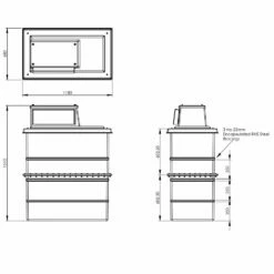 600 Litre Type AB Air Gap GRP Water Tank - Two Piece Insulated, Cat 5 -TANKS DIRECT Sales 4623 8185