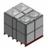 12249 Litre GRP Sectional Water Tank, Totally Internally Flanged (TIF) Divided