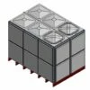 14560 Litre GRP Sectional Water Tank, Totally Internally Flanged (TIF) Divided -TANKS DIRECT Sales 46273 22586