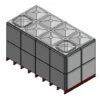 19183 Litre GRP Sectional Water Tank, Totally Internally Flanged (TIF) Divided -TANKS DIRECT Sales 46279 22587