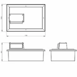 650 Litre Type AB Air Gap GRP Break Tank, Insulated, Cat 5 -TANKS DIRECT Sales 4627 8203