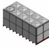 23805 Litre GRP Sectional Water Tank, Totally Internally Flanged (TIF)