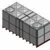 23805 Litre GRP Sectional Water Tank, Totally Internally Flanged (TIF) Divided -TANKS DIRECT Sales 46283 22592