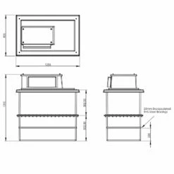 650 Litre Type AB Air Gap GRP Water Tank - Two Piece Insulated, Cat 5 -TANKS DIRECT Sales 4629 8216