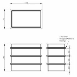 650 Litre Open Top GRP Water Tank -TANKS DIRECT Sales 4634 8235